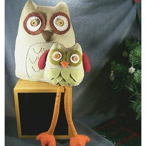 Owl Pillows Mama & Baby Plush